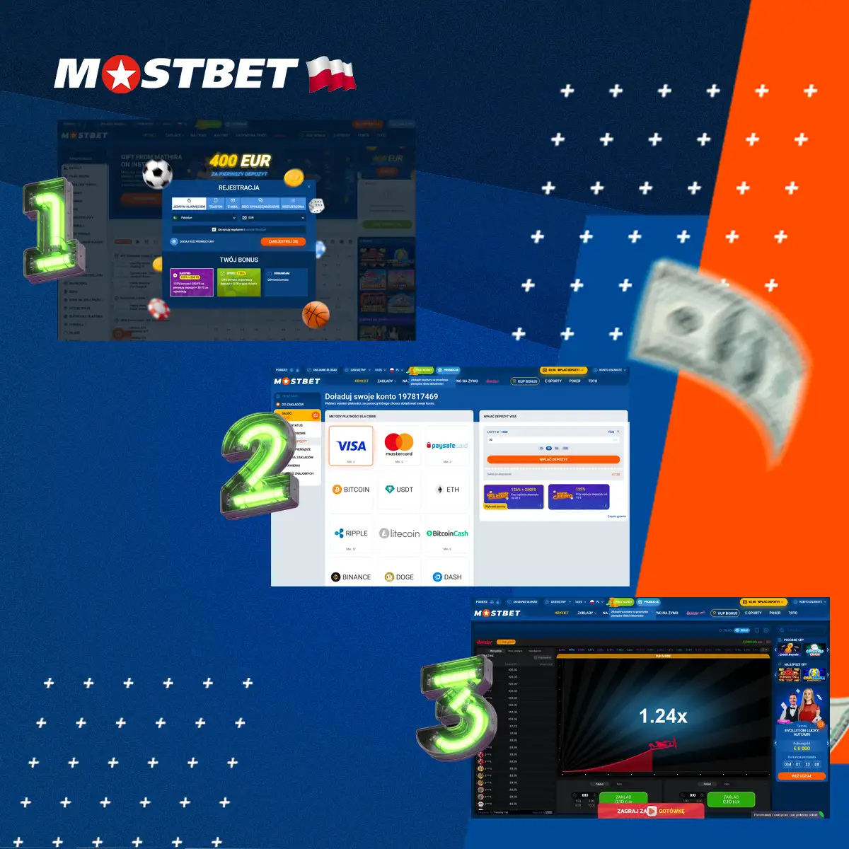 Zarejestruj się w Mostbet i zagraj w Aviator