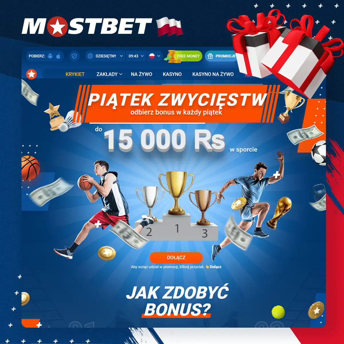 Jak otrzymać bonus Zwycięski piątek?